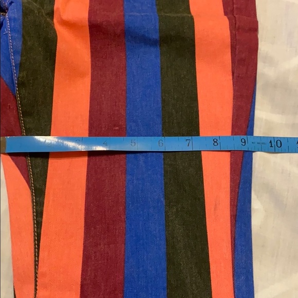 Striped Bell Bottom Jeans. NWOT - Picture 7 of 8